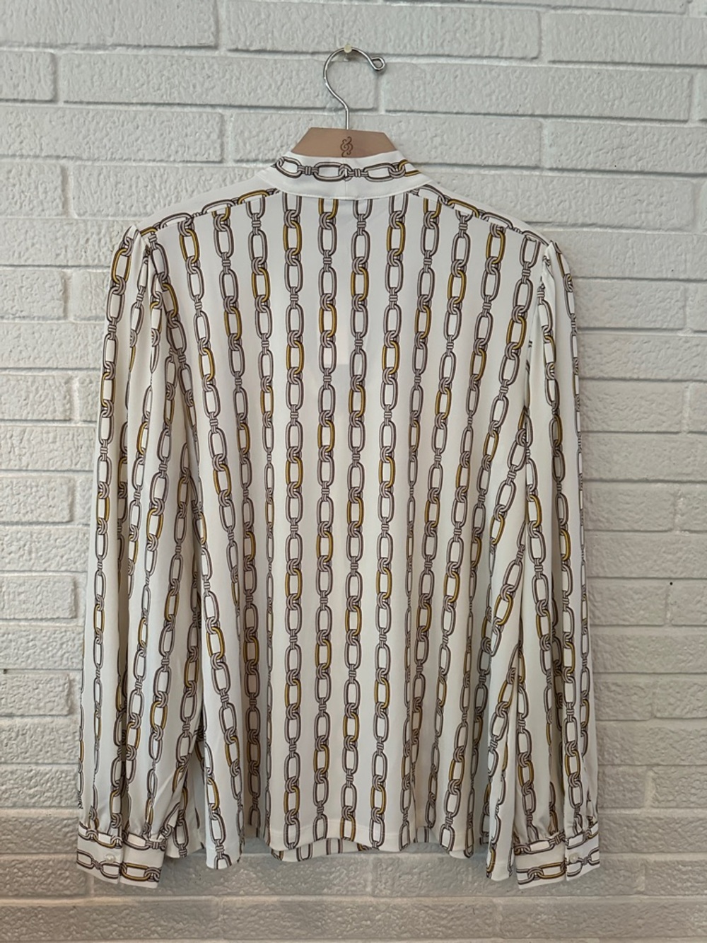 NWT ANN TAYLOR CHAIN LINK PATTERN TOP LARGE - Picture 3 of 6